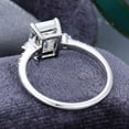 thumbnail image 4 of Jewelerix 925 Silver Emerald Cut Ring 2 CT Moissanite Diamond Engagement Ring Beautiful Handmade Jewelry Anniversary Promise Ring Gift for Her, 4 of 5