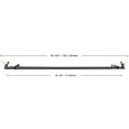 thumbnail image 2 of MERIVILLE 1-Inch Diameter Telescoping Double Window Curtain Rod, Pewter Bird Finials, 28"-48", Black Rod, 2 of 5