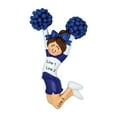 thumbnail image 4 of Ornaments by Elves Personalized Brunette Cheerleader Ornament in Blue Cheerleading Decor .25 lbs, 4 of 10