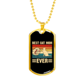 thumbnail image 2 of Meilleur Chat Maman Collier en Acier Inoxydable Ou 18k or Chien Tag 24" Chaîne, 2 of 8