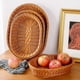thumbnail image 1 of Cesta de frutas de ratán, pan para bocadillos, plato de frutas y verduras, almacenamiento de escritorio, cesta de flores, cesta de almacenamiento tejida a mano, 1 of 4