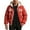 Red, variant on Winter Jacket Heavy Duty Insulated Hooded Coat For Cold Weather Windproof Water Outdoor Sport Casual