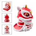 thumbnail image 3 of Chinese Style Lion Dance Solar Car Dashboard Ornament for Wealth and Fortune, 3 of 8