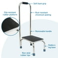 thumbnail image 5 of BodyMed Heavy-Duty Foot Step Stool with Handle and Non-Slip Rubber Platform for Seniors & Adults – Holds up to 300lbs, 9 ½ in. Step Up, 18”L  x 11.5”W x 34”H, 5 of 6