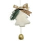 thumbnail image 2 of Adorno para árbol de Navidad | Decoración colgante flocada, blanco rojo marrón, 7,08x3,14 in | Colgante reutilizable duradero, decoración navideña interior para exteriores, fácil de colgar | Acento, 2 of 6