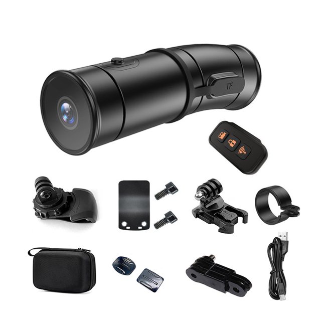 Maytalsory ABS Motorcycle Dual Lens Dash Cam Handlebar Recorder Motorcycle Dash Cam Front And Rear Full HD 2K Camera Easy without Card