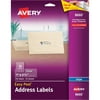 Avery Matte Clear Easy Peel Address Labels, 1 x 2 5/8, 750/Pack