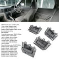thumbnail image 3 of for Cars 4 Pcs Interior Door Handles Front Rear Left Right Grey Comfortable Grip 1JV461J3AA, 3 of 7
