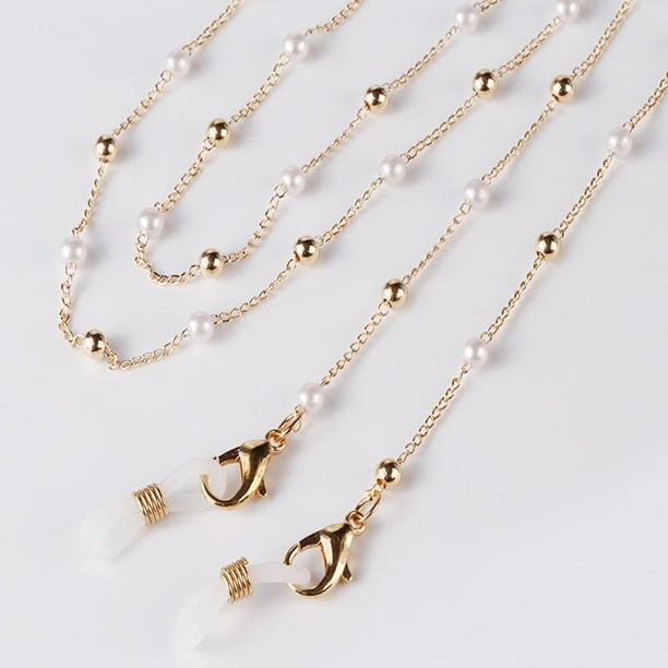 Eyeglass Chains for Women Artificial Pearl Glasses Chain Cord