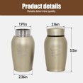 thumbnail image 6 of Arcticwind Pet Cremation Urns for Dog and Cat Ashes, Memorial Paw Print Urn, Stainless steel, To commemorate your pet friend, Matte Gold, 6 of 6