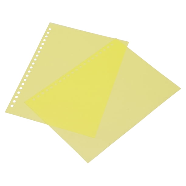 Papel 50 Uds Protector De Hojas Cubierta De Encuadernación De Papel Mate A5 20 Agujeros Plástico PP Para Presentación