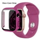 thumbnail image 3 of Cristal, funda y correa para Apple Watch, banda de silicona de 44mm, 40mm, 45mm, 41mm, 38mm, 42mm, 44mm, iWatch serie 3 4 5 6 se 78, 3 of 4