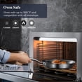 thumbnail image 4 of Non Stick Frying Pan Set 7 Piece, 8, 10 and 12-Inch Hybrid Non Toxic Fry Pan Skillet with Lids, Dishwasher and Oven Safe, Induction Ready, Silver Kitchen Cookware Set, 4 of 7