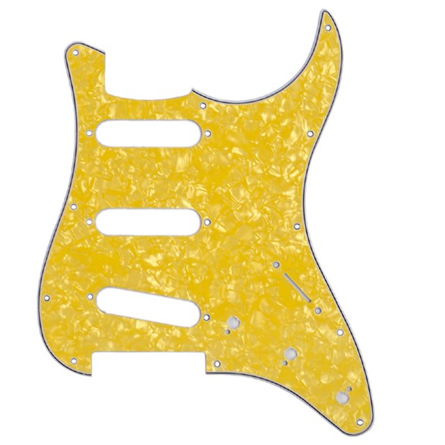 Plaque de Protection Colorée en Celluloïd 11 Trous pour Guitares Sss