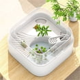 thumbnail image 3 of Turtle feeding tank square and simple household with filter sun drying platform, 3 of 5
