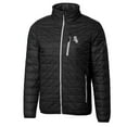 thumbnail image 2 of Men's Cutter & Buck Black Chicago White Sox Big & Tall Rainier Full-Zip Puffer Jacket, 2 of 3