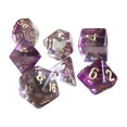 thumbnail image 1 of segolike 7 Pcs dés Polyédriques en Acrylique Jeu de Fête D4-D20 pour Jeu de Rôle, 1 of 4