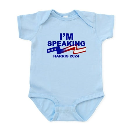 

CafePress - KAMALA HARRIS 2024 I m SPEAKING - Baby Light Bodysuit Size Newborn - 24 Months