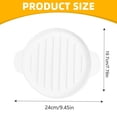 thumbnail image 3 of Clearance Baking trays & trays under $6 Microwave Tray Microwave Cooker 9.5x7.8in Round Microwave Tray Silicone Pan For Oven With Handle Heat Grooved Cooker For Home Restaurant, 3 of 6