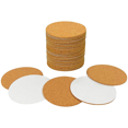 thumbnail image 1 of 40 Pack Self-Adhesive Cork Round 3.5 Inch Backing Sheets Cork Coasters for DIY Crafts-Bottom Protection,40-piece round self-adhesive cork coasters (diameter 90MM, thickness 2MM with adhesive),Brown, 1 of 8