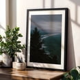 thumbnail image 4 of Dark Moody Coast - Oregon Photography Coastal Ocean Seascape Nature Waves Landscape Scenic Black Framed Wall Art Print 5 x 7 inches, 4 of 8
