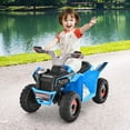 thumbnail image 2 of Costway Kids Ride on ATV 4 Wheeler Quad Toy Car 6V Battery Powered Motorized Toy Blue, 2 of 9