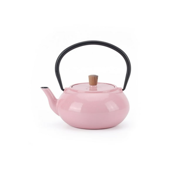 Enamelled Cast Iron Teapot - 600 ml - Classic Pink