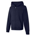 thumbnail image 1 of Hanes Girls` ComfortSoft EcoSmart Full-Zip Hoodie Sweatshirt, XL, Navy, 1 of 1
