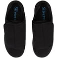 thumbnail image 2 of Women’s Double-Extra Wide Easy Closure Slipper for Seniors, 10, Black, 2 of 2