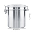 thumbnail image 4 of Khall Stainless Steel Coffee Container Vacuum Sealed Storage Jar for Sugar Tea Bean, 4 of 8