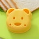 thumbnail image 4 of Cortador de sándwich - Cortadores de molde de sándwich de pan con forma de oso de dibujos animados amarillo Ehuebsd Libre de BPA, 4 of 8