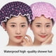 thumbnail image 2 of Yuarrent Gorro de ducha impermeable doble transpirable para baño, adecuado para ducha diaria, gorro para cubrir el cabello Juegos de accesorios de baño, 2 of 6