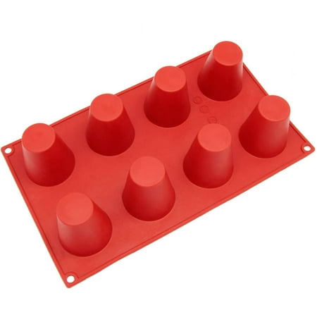 - Freshware 8-Cavity Popover Silicone Mold for Muffin, Cupcake, Cheesecake and Pudding, SL-105RD