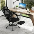 thumbnail image 2 of Costway Ergonomic Office Chair with Retractable Footrest & 135° Stepless Tilting Backrest, 2 of 10