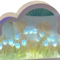 thumbnail image 2 of Cloud Tulip Night Light DIY Material Pack Handmade Mirror Flower Lamp (Blue), 2 of 8