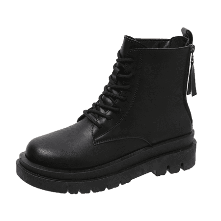 

fvwitlyh Ankle Boots for Women Booties Women Boots Fashion Autumn Women Ankle Boots Middle Heel Thick Sole Non Slip Womens Booties And Boots Size 7