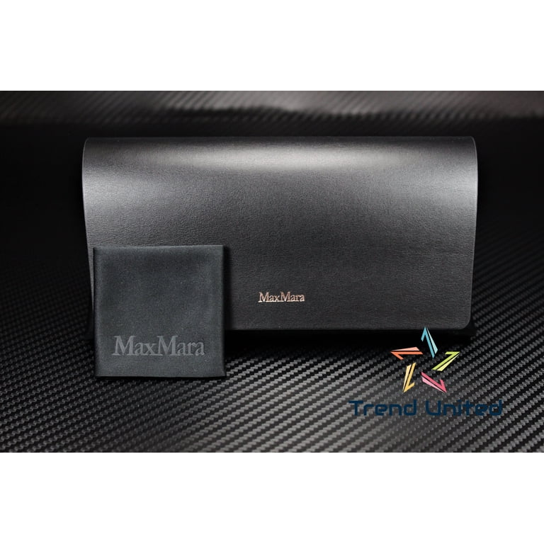 MAXMARA BLACK Faux LEATHER SUNGLASSES CASE & CLOTH MAX MARA MaxMara BLACK LEATHER SUNGLASSES CASE WITH CLEANING  main image 4