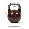 thumbnail image 6 of Titan Fitness 30 KG Competition Kettlebell, Color-Coded Brown, 35mm Handle, 6 of 6