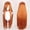 Orange, variant on 40IN Long Orange Straight Wig with Bangs for Anime Fashion Women's Cosplay Role Play Halloween Comics comic con with Wig Cap Heat Resistant