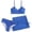 Z2-Blue, variant on Rotm Girl Bathing Suit Girls Bikini Swimsuit Cute Cherry Print High Waist Swimwear Bathing Suit Green,9-10 Years