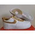 thumbnail image 1 of Ni&ke AIR FORCE 1 LOW SUPREME 1/0 TZ WHITE-METALLIC GOLD SZ 8.5 [516630-170], 1 of 1