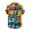 Jaune, variante sur TIHLMK T-Shirts pour Hommes Mode Hommes Ethnique Manches Courtes Décontracté Imprimé Chemise Hawaïenne Blouse T-shirt