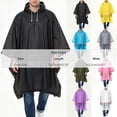 thumbnail image 4 of Sentmoon Waterproof Rain Jacket Women Lightweight Rain Coats Packable Outdoor Hooded Windbreaker Waterproof Poncho, 4 of 8