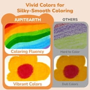 Jupitearth 36Ct Non-Toxic Washable,Silky Crayons for toddlers1-3,Kids 4-8,Back to School Art Supplies