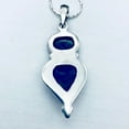 thumbnail image 4 of Exotic Labradorite, Blue Sodalite and Sterling Silver Pendant Necklace, 4 of 8