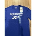 thumbnail image 3 of Reebok Men's Crew Neck Stacked Logo Short Sleeve Slim Fit T-Shirt (Vector Blue, L), 3 of 3