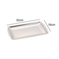 thumbnail image 2 of Stainless Steel Plate Rectangular Plate Craft Decoration Barbecue Plate Western Food Snack Plate Flat Plate?easy Clean, 2 of 5