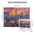 thumbnail image 5 of 500 pcs 500 Piece Wooden Puzzles Paris Slogan conurbation,Challenging Brain Exercise,Vintage Paris Stress relieving puzzle 500 Piece,for Puzzle Lovers Gifts,Creative Activity Hobbies for Adults, 5 of 6
