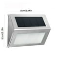 thumbnail image 3 of Meitianfacai Solar Step Lights for Outside, Solar Lights Outdoor Decor for Stair, Step, Deck, Fence, Front Porch, Balcony, Patio, Wall, Yard, Garden, 3 of 9