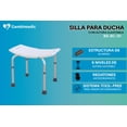 thumbnail image 3 of GAMBIMEDIC Silla de Ducha Baño Bano Banco de Ducha Baño Banco Regadera Silla Regadera Ergonomica Ortopedica Altura Ajustable, 3 of 5